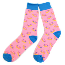 Load image into Gallery viewer, Men's Socks - Strawberry Donut Novelty Socks