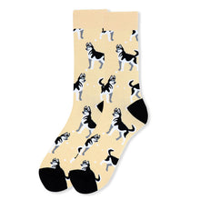 Load image into Gallery viewer, Men's Socks - Siberian Husky Dog Novelty Socks