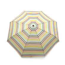 Load image into Gallery viewer, Nollia Compact Travel Stripe Umbrella – Auto-Open, 12" Wind-Resistant, Lightweight