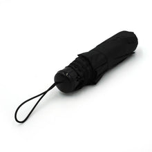 Load image into Gallery viewer, Parquet Compact Solid Black Travel Umbrella – Auto-Open, 12" Lightweight & Wind-Resistant