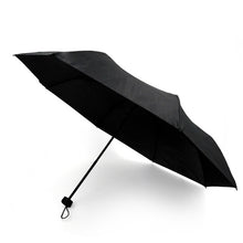 Load image into Gallery viewer, Parquet Compact Solid Black Travel Umbrella – Auto-Open, 12" Lightweight & Wind-Resistant