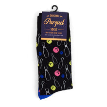 Load image into Gallery viewer, Men's Socks - Black Bowling Novelty Socks