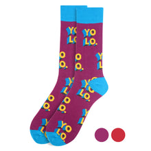 Load image into Gallery viewer, Men's Socks - "Yolo" Novelty Socks