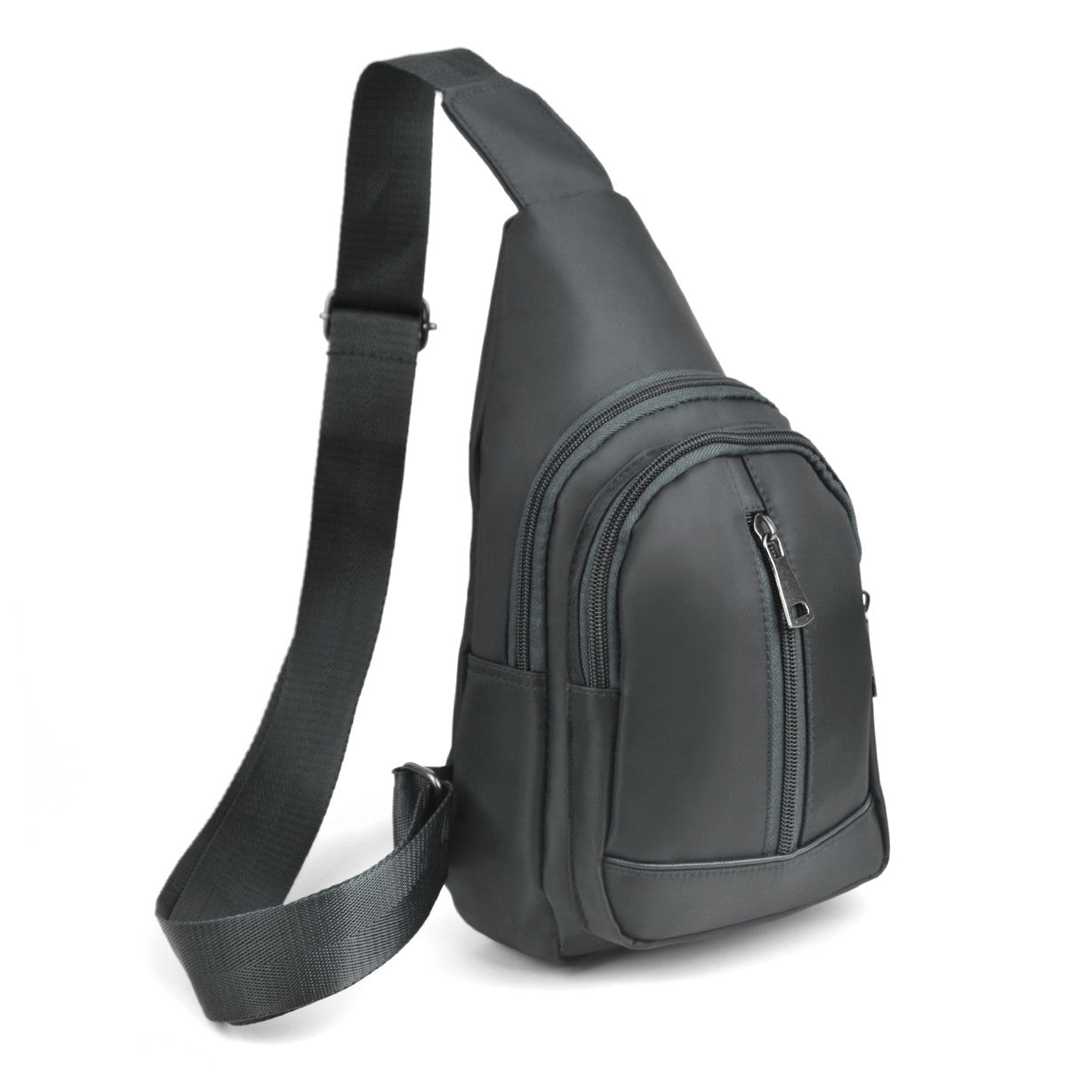 Silky Nylon Crossbody Sling Bag with Inner Padding