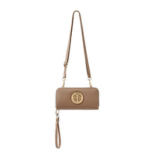Load image into Gallery viewer, Nollia Ladies Solid Color Wallet on String – Crossbody Wallet with Emblem Accent
