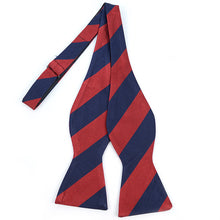 Load image into Gallery viewer, Umo Lorenzo Men&#39;s Silk Woven Freestyle College Bow Tie – 26 Color Options
