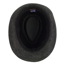 Load image into Gallery viewer, Westend Fall/Winter Black Trilby Fedora Hat with Band Trim
