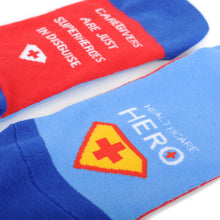 Load image into Gallery viewer, Parquet Health Care Heroes – Superheroes Ultra Premium Socks (Unisex)
