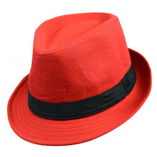 Load image into Gallery viewer, Westend Spring/Summer Solid Trilby Fedora Hat – Lightweight Cotton Blend | Multiple Colors
