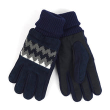 Load image into Gallery viewer, Westend Men’s Genuine Leather Non-Slip Grip Winter Gloves with Soft Fleece Lining – S/M &amp; L/XL
