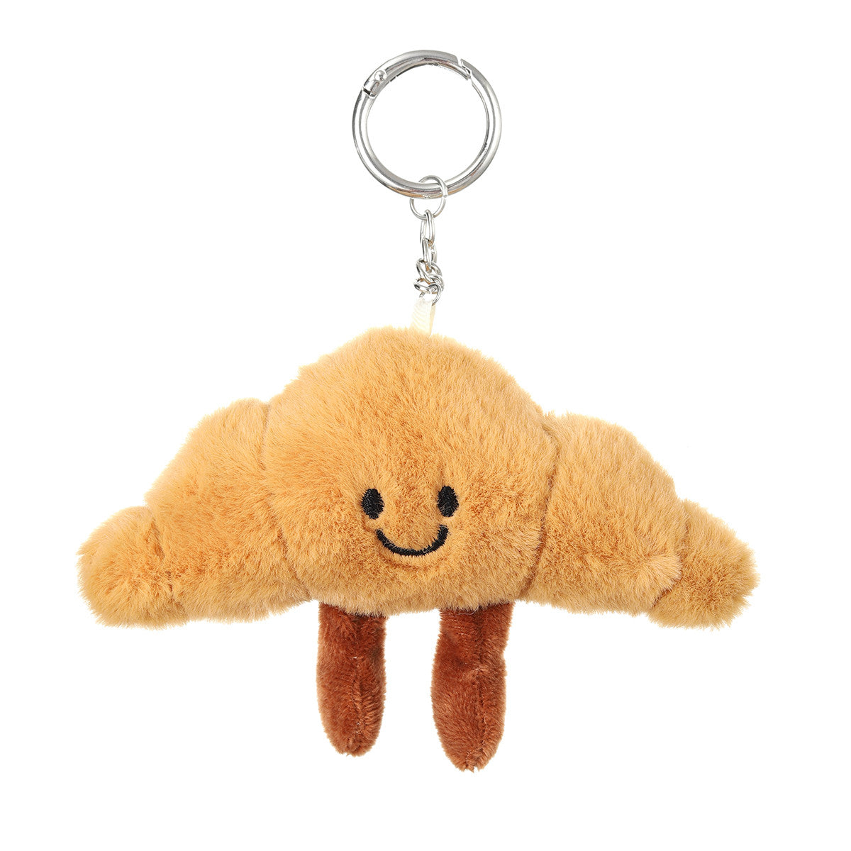 Happy Croissant Plush Bag Charm