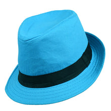 Load image into Gallery viewer, Westend Spring/Summer Solid Trilby Fedora Hat – Lightweight Cotton Blend | Multiple Colors
