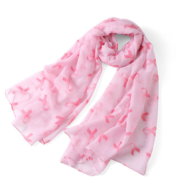 Nollia Ladies Breast Cancer Awareness Ribbon Scarf