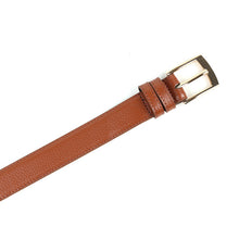 Load image into Gallery viewer, Umo Lorenzo Men's Genuine Leather Dress Belt Duo Pack – Black &amp; Brown, Square Buckle (S–XL)
