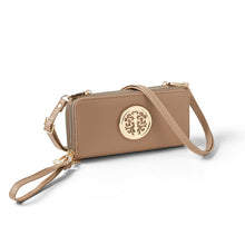 Load image into Gallery viewer, Nollia Ladies Solid Color Wallet on String – Crossbody Wallet with Emblem Accent
