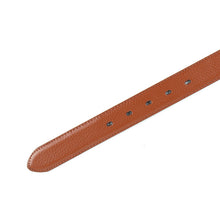 Load image into Gallery viewer, Umo Lorenzo Men's Genuine Leather Dress Belt Duo Pack – Black &amp; Brown, Square Buckle (S–XL)
