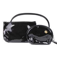 Load image into Gallery viewer, Nollia Glitter Eyes 3-Piece Cosmetic Bag Set
