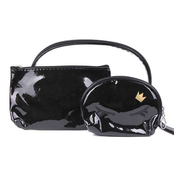 Nollia Glitter Eyes 3-Piece Cosmetic Bag Set