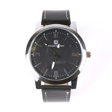 Load image into Gallery viewer, Vincent Di Mani Men's Watch &amp; Bracelet Gift Set – 3-Piece Black &amp; Silver Leather Boxed Set
