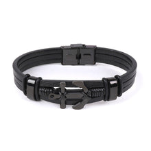 Load image into Gallery viewer, Vincent Di Mani Men's Watch &amp; Bracelet Gift Set – 3-Piece All Black Gift Box
