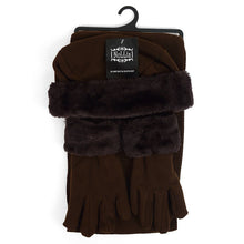 Load image into Gallery viewer, Nollia Women’s Fleece Winter Hat, Scarf &amp; Gloves Set with Faux Fur Trim
