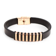 Load image into Gallery viewer, Vincent Di Mani Men's Watch &amp; Bracelet Gift Set – 3-Piece Rose Gold Roman Dial Set
