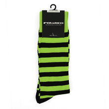 Load image into Gallery viewer, Feraricci Men&#39;s Striped Dress Socks
