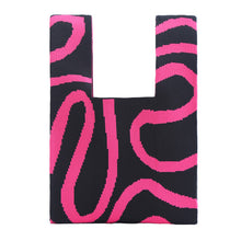 Load image into Gallery viewer, Nollia Swirl Pattern Mini Knit Tote Bag
