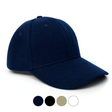 Load image into Gallery viewer, Parquet Unisex Solid Adjustable Baseball Cap – 100% Polyester Velcro Strap Hat
