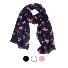 Load image into Gallery viewer, Nollia Ladies Breast Cancer Awareness Ribbon Scarf
