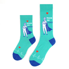 Load image into Gallery viewer, Parquet Health Care Heroes – Modern Heroes Ultra Premium Socks (Unisex)
