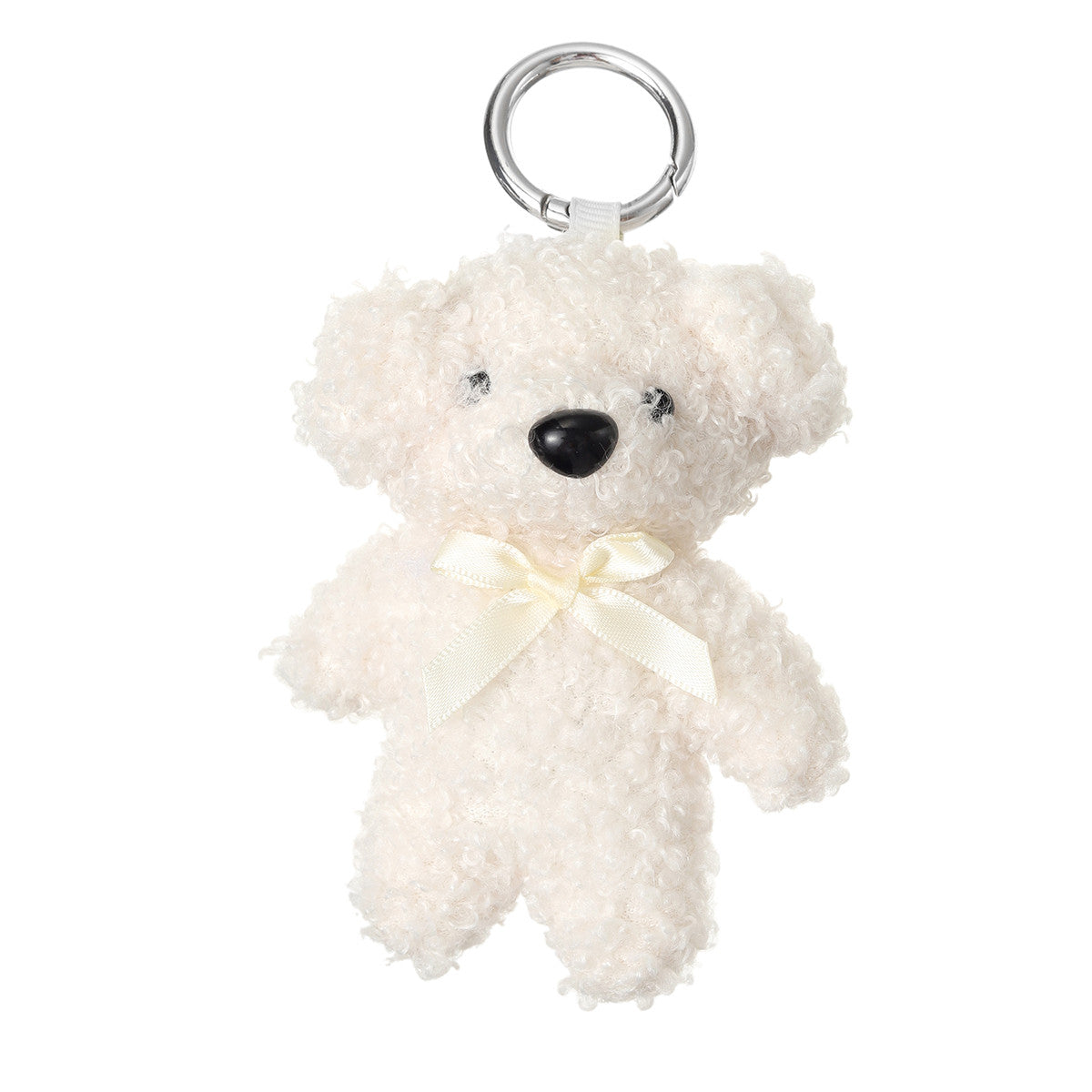 Fluffy Teddy Bear Plush Bag Charm