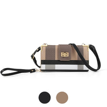 Load image into Gallery viewer, Nollia Ladies Tartan Wallet on String – Crossbody Wallet with Detachable Strap
