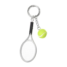 Load image into Gallery viewer, Mini Tennis Racket &amp; Ball Bag Charm
