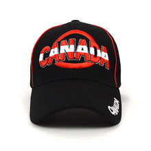 Load image into Gallery viewer, Parquet Canada Black 3D Embroidered Baseball Cap – Adjustable Fit
