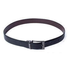 Load image into Gallery viewer, Umo Lorenzo Men&#39;s PU Reversible Belt with Black Buckle – 5 Sizes
