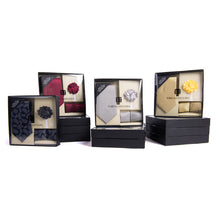 Load image into Gallery viewer, Umo Lorenzo 12pc Pattern Necktie, Hanky &amp; Lapel Pin Box Set
