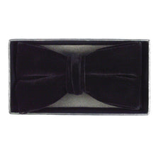 Load image into Gallery viewer, Parquet Men's Boxed Velvet Banded Bow Tie – Black, Red, or Navy
