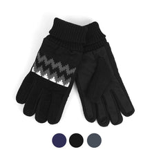 Load image into Gallery viewer, Westend Men’s Genuine Leather Non-Slip Grip Winter Gloves with Soft Fleece Lining – S/M &amp; L/XL
