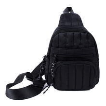 Load image into Gallery viewer, Athletic Quilted Nylon Sling Bag for Women - Sporty and Functional
