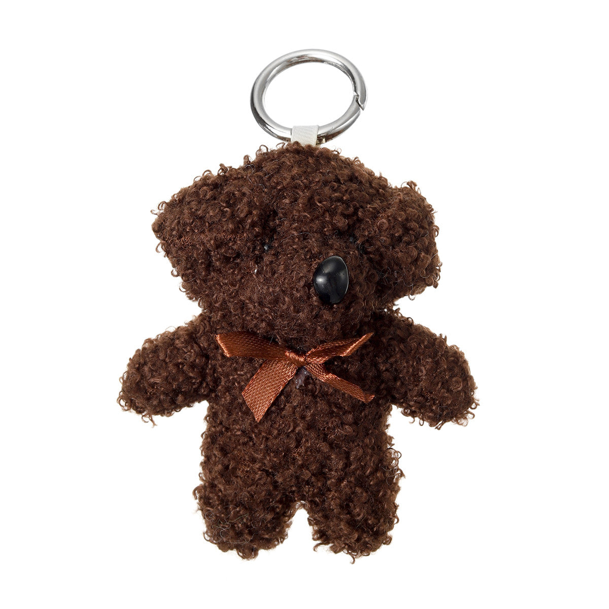 Chocolate Teddy Bear Plush Bag Charm