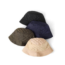 Load image into Gallery viewer, Nollia Ladies Fall/Winter Reversible Quilted &amp; Suede Bucket Hat – 2-in-1 Cozy Style
