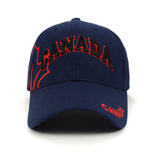 Load image into Gallery viewer, Parquet Canada Navy 3D Embroidered Baseball Cap – Adjustable Fit
