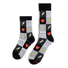 Load image into Gallery viewer, Parquet Health Care Heroes – Nurse Llama Ultra Premium Socks (Unisex)
