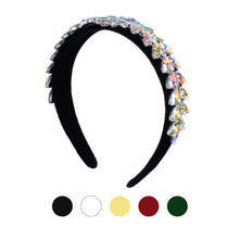 Load image into Gallery viewer, Nollia Ladies Bejeweled Decor Velvet Headband
