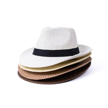 Load image into Gallery viewer, Westend Men's S/S Wide Brim Black Banded Trilby Fashion Fedora Hat
