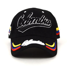 Load image into Gallery viewer, Colombia Black 3D Embroidered Baseball Cap, Hat EBC10306
