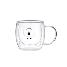 Load image into Gallery viewer, Double Walled Clear Polar Bear Cup – 250ML
