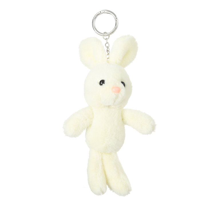 Cream Plush Bunny Bag Charm