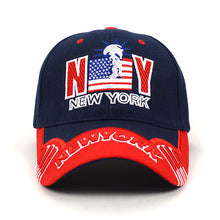 Load image into Gallery viewer, Parquet NY Flag Navy Blue 3D Embroidered Baseball Cap
